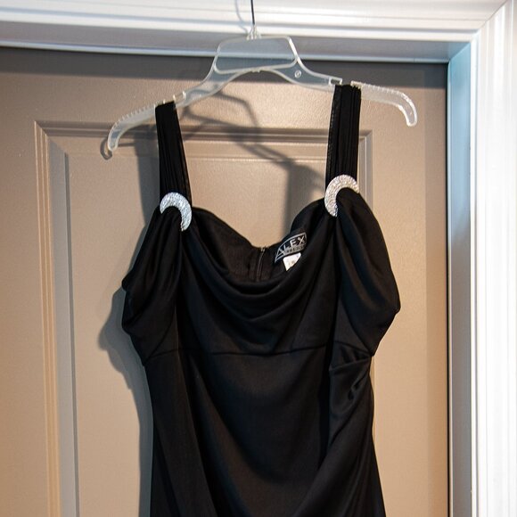 Alex Evenings Black Cocktail Dress Knee length - Picture 3 of 4